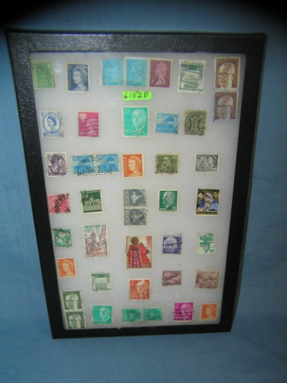 Collection of world wide postage stamps