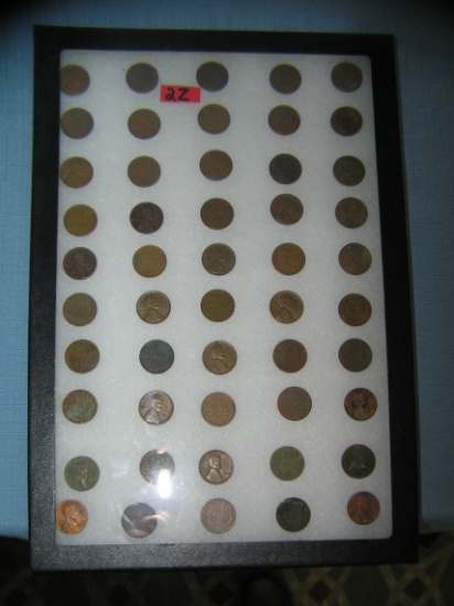 Large collection of early Lincoln wheat back pennies