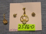 Group of misc. gold and gold plated earrings