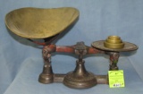 Antique country store cast iron scale