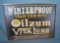 Oilzum winter proof retro style advertising sign