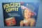 Folger's Coffee retro style advertising sign