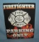 Fire Fighter Parking Only retro style advertising sign