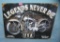 Legends never die retro style motorcycle sign
