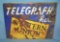 Western Union Telegraph retro style advertising sign