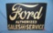 Ford authorized parts and service retro style sign