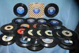 Collection of vintage 45 RPM records