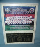 NY Mets 2000 National League champions wall plaque