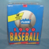 1990 Fleer large box of baseball cards 24 count