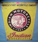 indian Motorcycle retro advertising sign