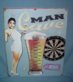Antique style retro quality Man Cave advertising sign