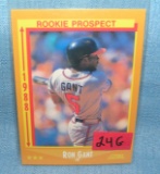 Ron Gant rookie baseball card