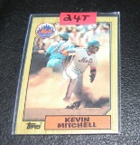 Kevin Mitchell rookie baseball card