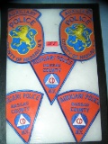 Collection of vintage police patches
