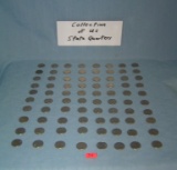 Large collection of US state quarters