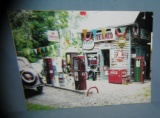 Antique Texaco service station retro style sign