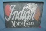 Indian Motorcycle retro style advertising sign printed on PVC hard board