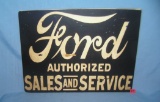 Ford authorized parts and service retro style sign