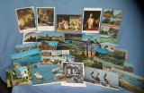 Large collection of vintage post cards