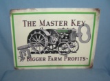 Farm Tractor retro style advertising sign printed on PVC hard board12x16