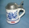 Italien made blue decorated Italien porcelain stein