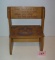 Antique child's carosuell decorative bench and desk