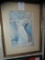 Virgin Islands print by L. Gluck matted and framed