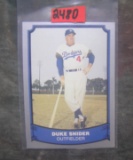 Duke Snider retro style style baseball card