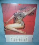 Marilyn Monroe calendar retro style advertising sign