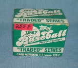 1987 Topps baseball traded card set