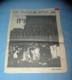 Japs Surrender official 1945 Daily News paper