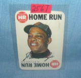 Willie Mays 1968 Topps home run series baseball card