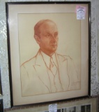 Sophisticated gentleman original art dated 1933