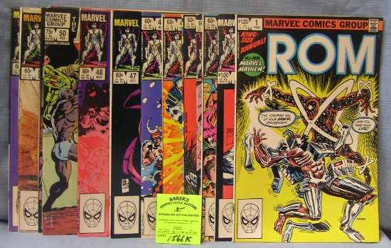 Large group of vintage Marvel ROM comic books