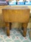 Antique butcher block table