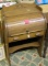 Antique oak child’s roll top desk