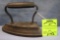 Antique cast iron clothes iron