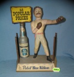 Early Pabst Blue Ribbon prize fighter display piece