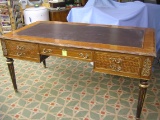 Large antique style English executives desk