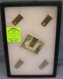 Group of quality gold plated money clips