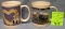 Pair of vintage souvenir mugs