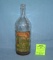 Antique Herb-o beverage bottle with Indian chief label