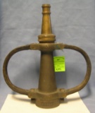 Antique Hyflow solid brass fire nozzle