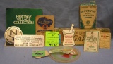 Advertising collectibles including early boiler plates