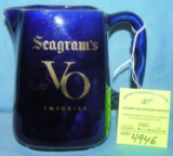Seagrams advertising whiskey water pitcher