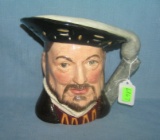Large Royal Dalton Henry VIII figural Toby mug