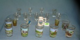 Collection of vintage shot glasses