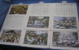 Collection of antique style calendars