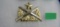 Military badge with crossed bayonets