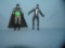 Pair of vintage Batman and Spiderman action figures